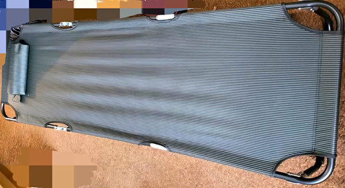 Grey single foldaway camping - grey,