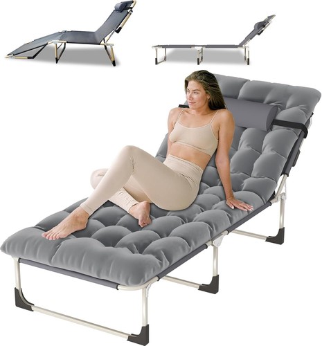 Folding bed with - with, cushion