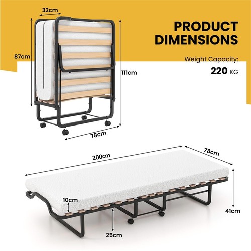 Portable guest bed - portable, roll